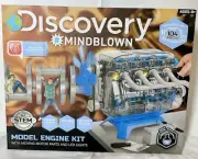 Discovery Mindblown Model Engine Kit 104 Pieces NEW IN BOX Ages 8+