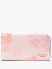 Devin Spring Pansies Zip-Around Continental Wallet