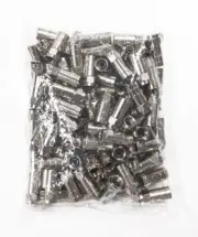 F-type RG6 Compression Connector Cleanskin (Similar to PCT ) 100 Pack
