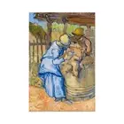 Van Gogh, The Sheepshearer, after Millet, 1889, Lustre Canvas Print, 28" x 42"