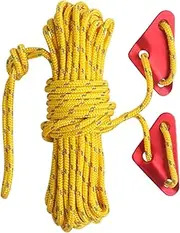 Utility Rope,Canopy Tent Tie Down Rope | 32.8Ft 5mm Heavy Duty Reflective Cord Clothesline, Survival Gear Camping Accessories for Tent Tarp, Hiking, Canopy