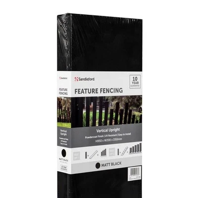 WA NEW Sandleford Feature Fencing Matt Black 950mm Vertical Upright