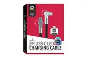 Powerwave USB-C LED Charging Cable with Adjustable Head & USB-A Adapter for Nintendo Switch 2 (2m)