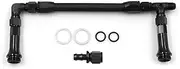 Daseeme Braided AN6 Dual Feed Carb Fuel Line Double Pump Aluminum Alloy Replacement for 4150 Holley Carburetor 7/8''-20 Thread