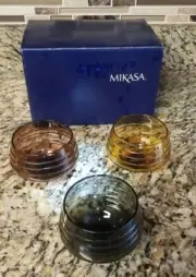 Mikasa Candle Holders Votive Set of 3 Enchanted Forest Retails $43- NEW
