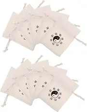 Kisangel 10pcs Skipping Rope Storage Bags Linen Wedding Pouch Mini Burlap Bags Mini Favor Bag Jewelry Pouches Drawstring Bags Woven Bags Fall Party Bags Small Bag DIY Fabric