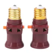 1Pc E27 With Switch Socket Double Screw Multi-purpose Socket Switch Lamp Hold CR