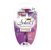 BIC Soleil Smooth Scented Women Disposable Razor 3 Blade 4 Count Soleil Twilight