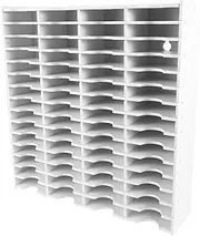 CLISPEED Versatile Wooden Storage Box for Ink Pads and More Slot Desk Organizer with Spacious Compartments for Phones Remotes and Coins and Portable Craft Storage