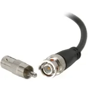 BNC to BNC Cable for Video Camera and RF w/ RCA Adapter 25ft