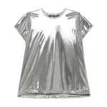 [Junya Watanabe] Junya Watanabe Metallic-finish T-shirt S SILVER