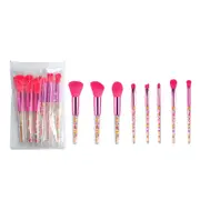 Catzon 8Pcs Makeup Brush Set Eyeshadow Blush Makeup Beauty Tool-Pink