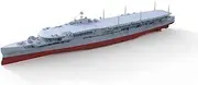 MRY-SFW YYC1250600S 1/1250 Military Model Kit HMS Furious Aircraft Carrier Full Hull