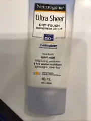 Neutrogena Ultra Sheer Dry Touch Sunscreen Lotion 50+ 85ml Freepost