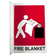 Fire Blanket Angled Location Sign - Small