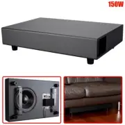 150W 12" Active Powered Subwoofer Slim Sub Bass Speaker Home Theatre Low Profile