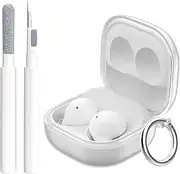 Aircawin Clear Case for Samsung Galaxy Buds FE 2023/Galaxy Buds 2 Pro Case 2022/Galaxy Buds 2 Case 2021/Galaxy Buds Pro Case 2021/Galaxy Buds Live Case 2020 Clear Case with Keychain&Cleaning Pen-Clear