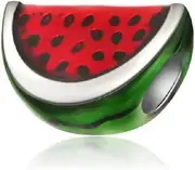 [Cherityne] J&M Watermelon Slice Charm Bead for Charms Bracelets