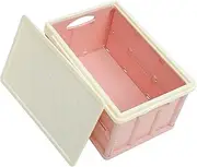 WESIEVYA Folding Storage Box with Wheels Capacity Organizing Crate for Clothes Books Snacks Collapsible Design for Bedroom Car Classroom Space Saving Storage