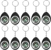 Keychain Compass - Survival Pocket Mini Compass Bulk with Key Ring for Hiking