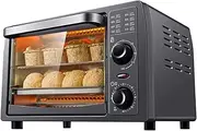 Multi-Function Electric Mini Oven 1050W Household Baking Small Grill Oven Low Temperature Fermentation at 30 Degrees for Scented Tea Dried Fruit Dried Meat Barbecue