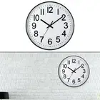Non Ticking Clock For Any Room 12 Inch Diameter 3D Arabic Numerals Compact Size
