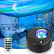 Nmaov Led Star Projector Night Light, 3 In 1 Aurora Galaxy Projector With White Noise Soothes Sleep & Timer & Remote Control For Kids Adults Gifts ...