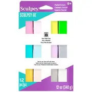 Sculpey III Modelling Clay Pearls and Pastels 12 Pack