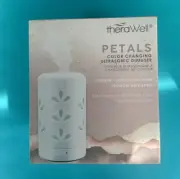 theraWell Ultrasonic Petals Diffuser Color Changing Humidifier Auto-Off