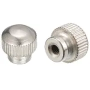 Knurled Thumb Nuts, 4pcs M4 x D13mm x H13mm Carbon Steel Blind Hole Nuts