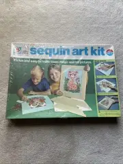 1971 Factory Sealed Sequin Art Kit/ Only One Out There!