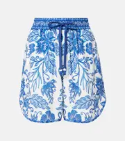 [Farm Rio] Farm Rio Shell Garden shorts AU 10 blue