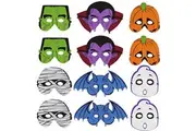 Kangaroo Halloween Masks,12-Pack Halloween Foam Masks for Kids Costume Parties- Scary, Scream, Mummy, Ghost, Pumpkin, Batman, Zombie, Vampire, Ghost Mask Costume Mask, Face Mask Halloween, Party Mask