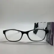 E100 Foster Grant ESSENTIALS LUCILLE WHITE + 1.25 Reading Glasses READERS