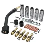Welding Torch Kit Parts MIG/MAG Tip Wear Parts 24pcs / Set Contact Gas Nozzle