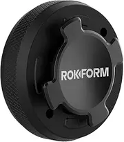 Rokform - Phone Case Mount, Secure Aluminum Car and Truck Dash Phone Holder, Sticks to Any Flat Surface, Compatible Twist Lock Cases (Black)