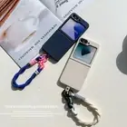 Silicone Lanyard Case For Samsung Galaxy Z Flip6 Flip5 Flip4 3 Hand Strap Cover