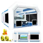 8.5X5X3M Inflatable Paint Booth Portable Car Spray Paint Tent with Three Blowers