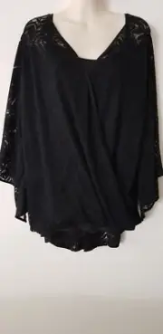 LADIES *BLACK *AUTOGRAPH 2 PIECE TOP*BUBBLE TOP*SIZE 22*NEW WITH TAGS *