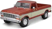 Die-cast 1:18 for Ford 1979 F150 Classic Retro Pick Up Simulation Alloy Car Model Static Die-cast Miniature Vehicle Model Collection Miniature Vehicle(Red)