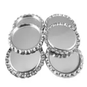 100 Pieces Flat 1\\\\\\\" Bottle Caps Flattened No Liners -