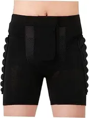 [WHAMVOX] Shorts for Kids Workout Shorts Butt Pad Short Pants Padded Short Hip Protector Short Hockey Pants Hockey Girdles Skate Riding Pants Roller Skating Protective Gear Ski Board 3D