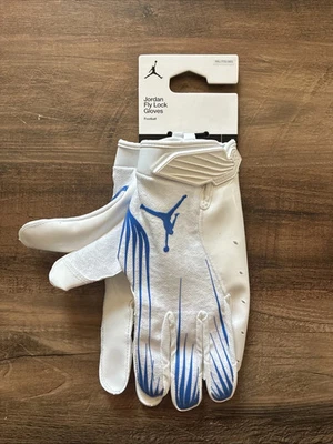Nike Air Jordan UCLA Bruins PE Vapor Fly Lock Men's 2XL White Football Gloves