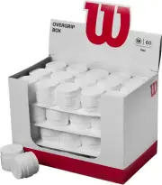 Wilson Pro Overgrip White 60 Pieces Tennis & Padel Grip Racket Comfort