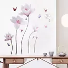 Home Decor Wall Sticker Decals Butterfly Flower Background Wall Decoration