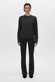 Malo Wool Sweater in Charcoal Grey - CAMILLA AND MARC® C&M