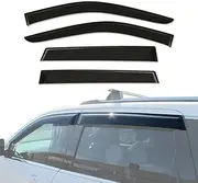AUSGO Weathershields Compatible with Jeep Grand Cherokee WK Series 2010-2021, Weather Shields Window Visors Wind Deflectors Sun Rain Guard 4PCS Set