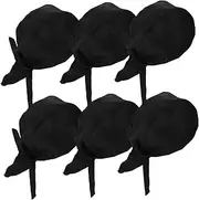 [Baluue] Chef Hat and Scarf Set Japanese Pirate Style Head Wrap Quick Dry Fabric for Men and Women Kitchen Black