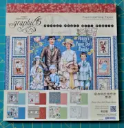 GRAPHIC 45 "PENNY'S PAPER DOLLS" 12x12" PAPER PAD FAMILY RETIRED 2017