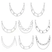 Punk Shoe Boot Chain Pearls Boot Bracelet Chain Punk Charm Bag Pendant Silver